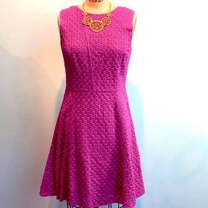 Magenta Cynthia Rowley cotton eyelet dress